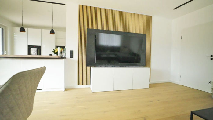 TV wall fai da te – Guida con pannelli acustici 4